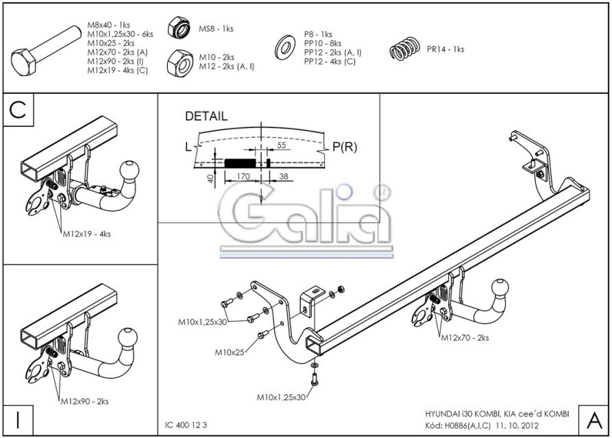 Hak holowniczy Hyundai i30CW kombi (od 2012r.) - obrazek 3